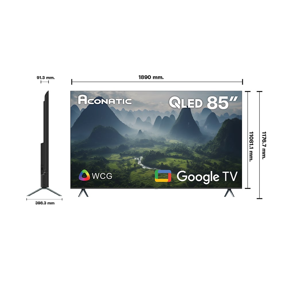 คิวแอลอีดี ทีวี 85 นิ้ว ACONATIC 85QS1000AN GOOGLE TV (รับประกัน 3 ปี)_2